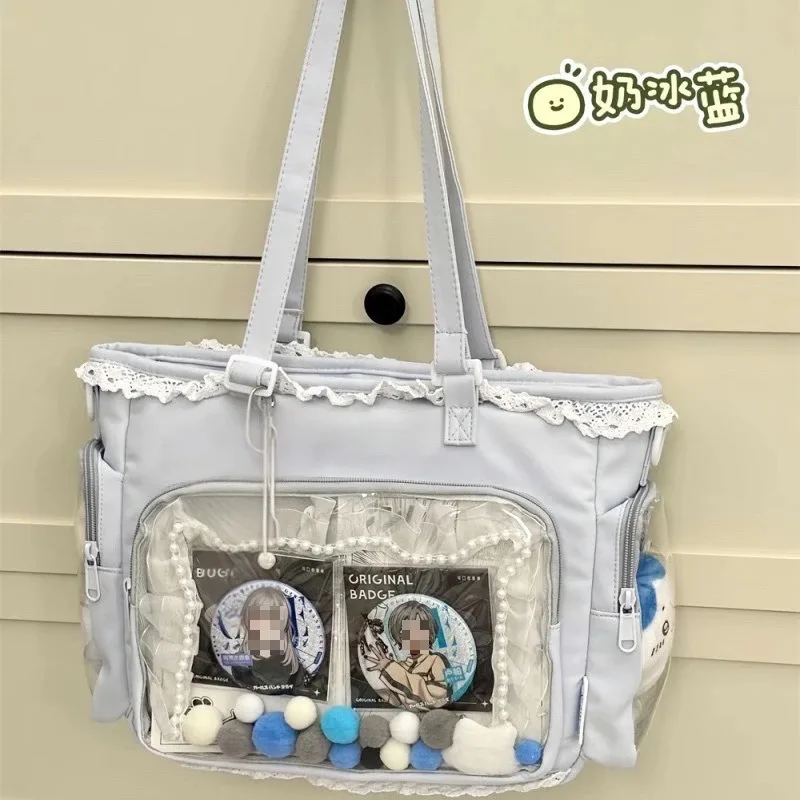 Torba Itabag Baletka z Apetytem — japońska torebka kawaii na ramię Niebieski