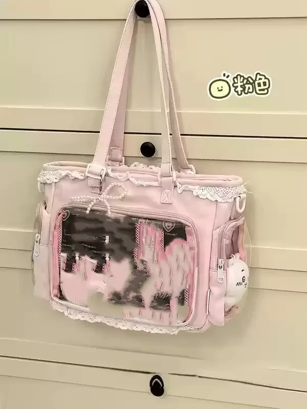 Torba Itabag Baletka z Apetytem — japońska torebka kawaii na ramię Różowy