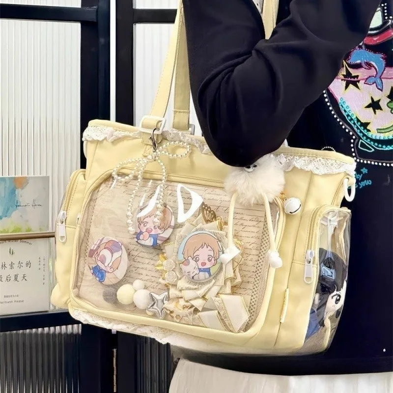 Torba Itabag Baletka z Apetytem — japońska torebka kawaii na ramię Żółty