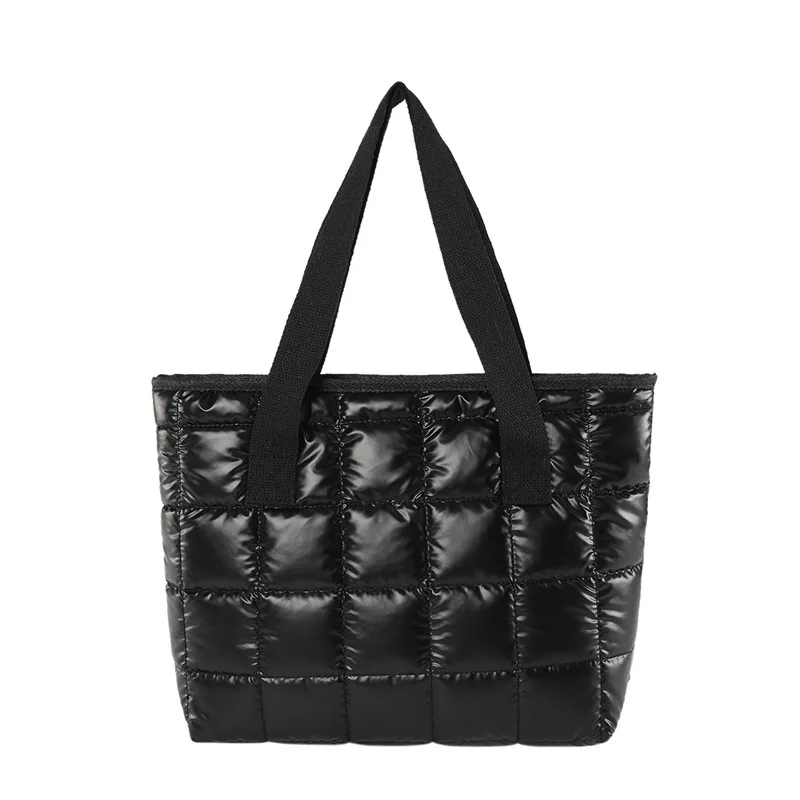 Torebka crossbody w kratę — elegancka torba na ramię do codziennych stylizacji Czarny