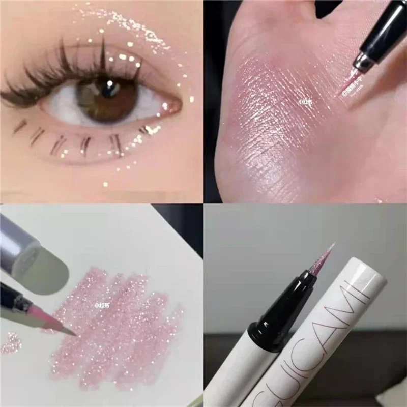 Ultra-cienki eyeliner w pisaku jedwabnik matowy brązowy szary długotrwały Khaki
