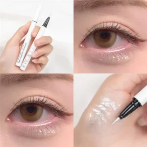 Ultra-cienki eyeliner w pisaku jedwabnik matowy brązowy szary długotrwały Jasnożółty