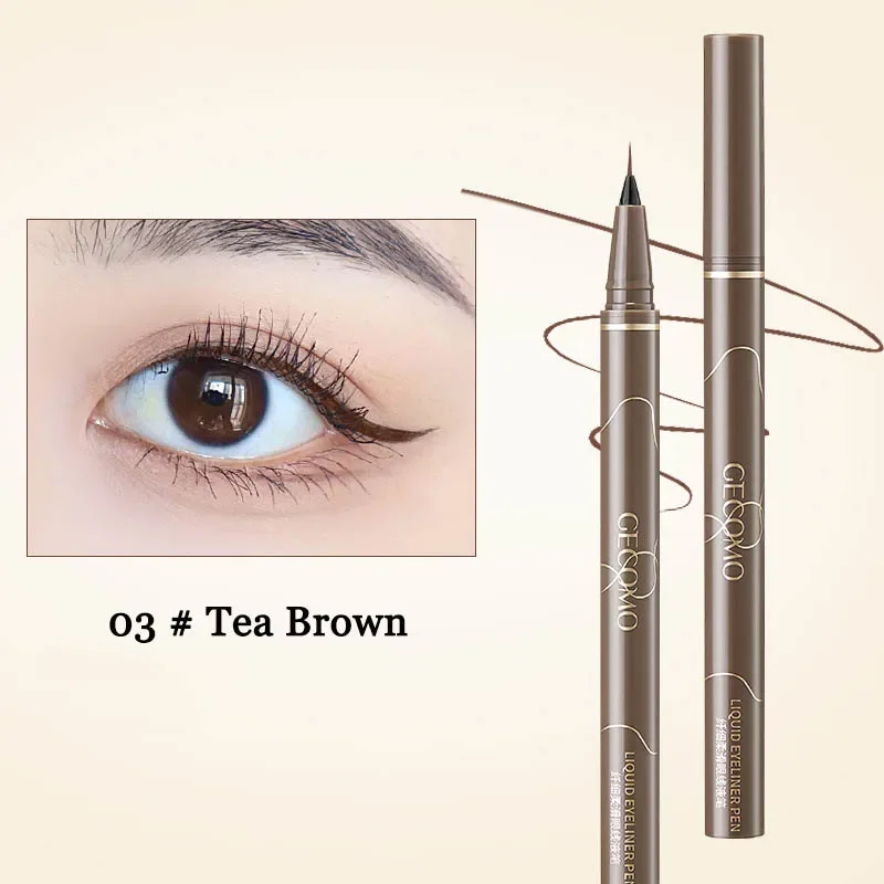 Ultracienki eyeliner do dolnej linii rzęs — wodoodporny, brązowy i czarny Czekolada