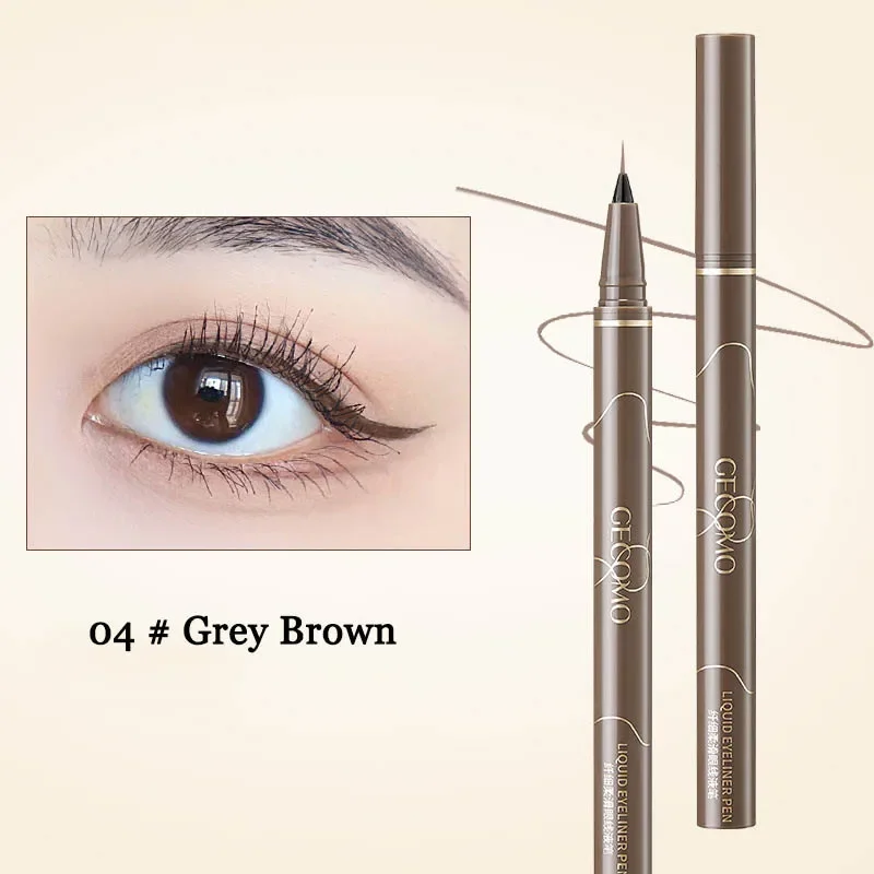 Ultracienki eyeliner do dolnej linii rzęs — wodoodporny, brązowy i czarny Pomarańczowy