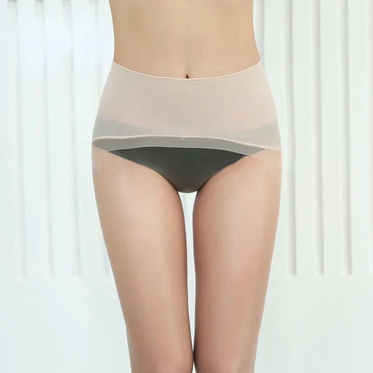 Ultracienkie aksamitne rajstopy bezszwowe z wysokim stanem Niebieski