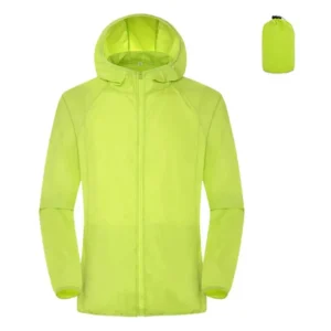Ultralekka składana kurtka unisex z kapturem anty-UV Beżowy