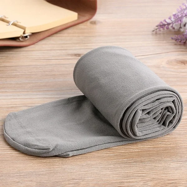 Welurowe legginsy damskie ciepłe grube rajstopy plus size Brązowy