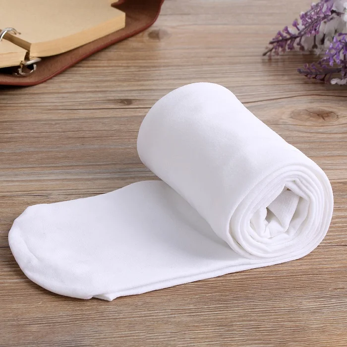 Welurowe legginsy damskie ciepłe grube rajstopy plus size Czarny