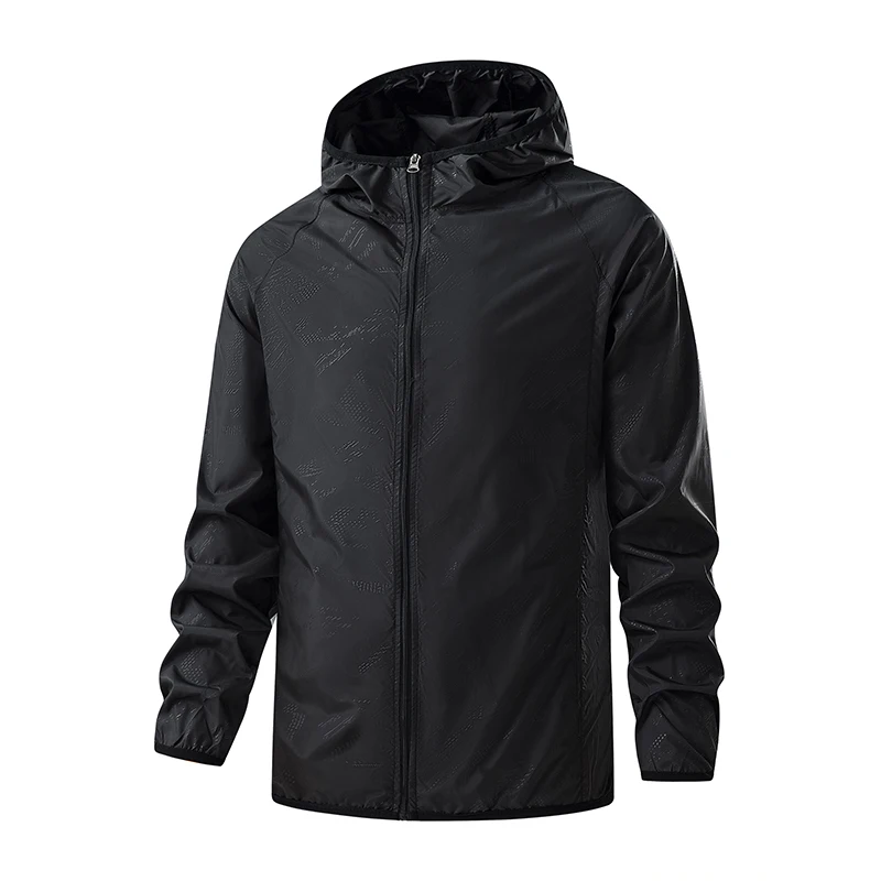 Wiatrówka outdoorowa damska z ochroną UV unisex Czarny