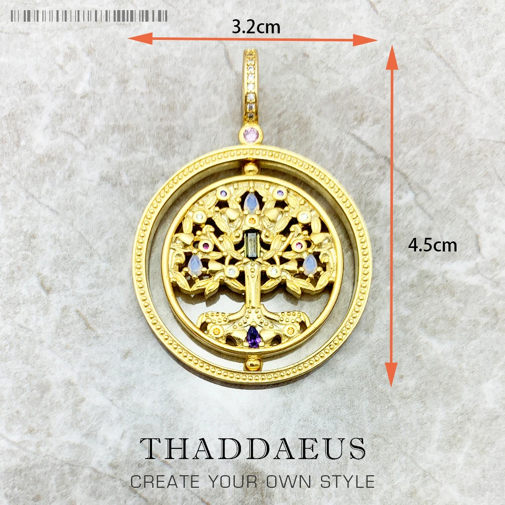 Wisiorek amulet z motylem i drzewem życia ze srebra Ciemnozielony
