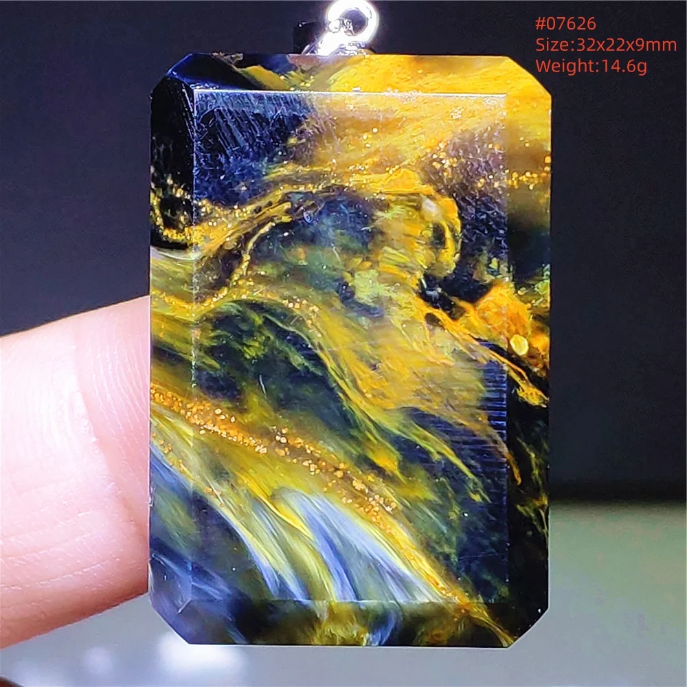 Wisiorek z naturalnego kamienia pieterzyt crop wody Czerwony arbuz