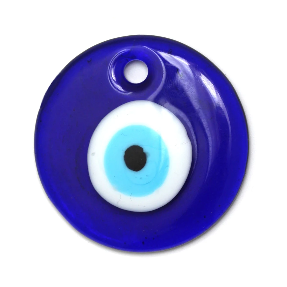 Wisiorek niebieskie oko proroka - turecki amulet Posrebrzane