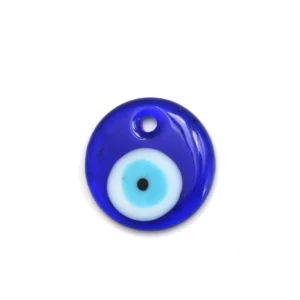 Wisiorek niebieskie oko proroka - turecki amulet Złoty kolor