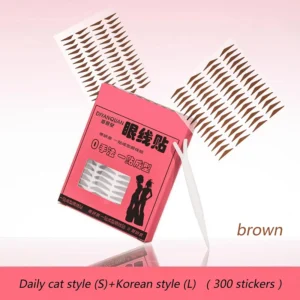 Wodoodporny eyeliner w naklejkach — kocie oko bez kreski, styl koreański Błękitny