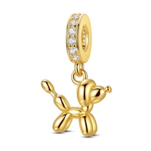 Zawieszki ze srebra 925 z serii zwierzęcej — kot, pies, smok, żyrafa Koral