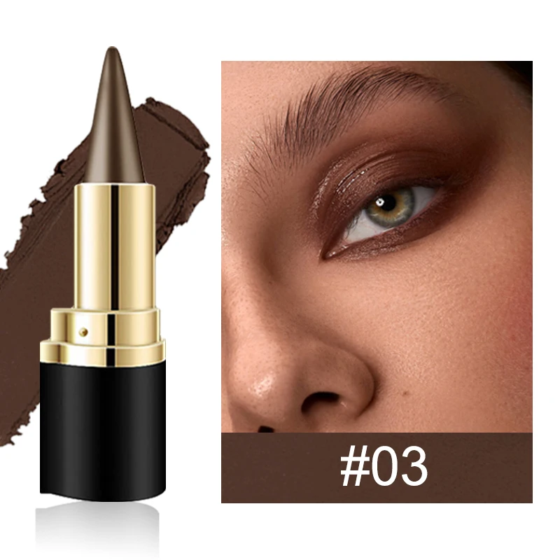 Matowy żelowy eyeliner wodoodporny — szybkoschnący pisak Czekolada