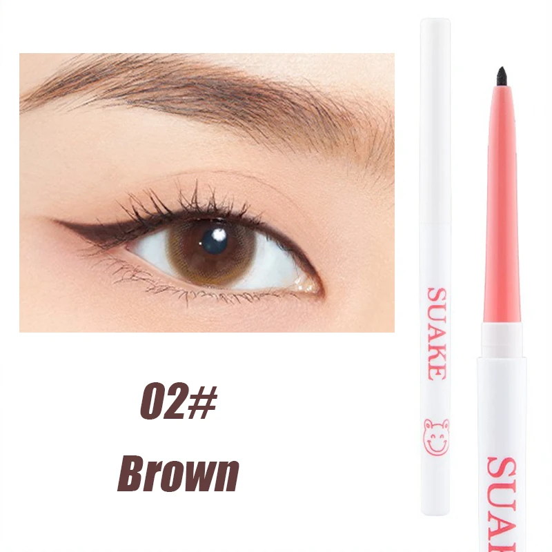 Żelowy eyeliner w ołówku wodoodporny czarny i brązowy Błękitny