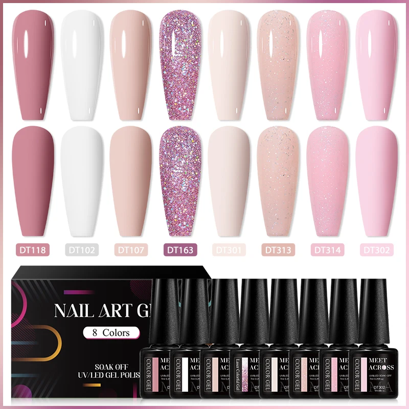 Zestaw 8 magnetycznych żeli do paznokci Rainbow Cat 9D — manicure hybrydowy Głęboki niebieski