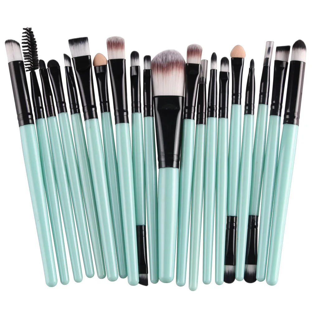 Zestaw 5-20 pędzli do makijażu OWOSC — cienie, eyeliner, róż Fioletowy/фиолетовый