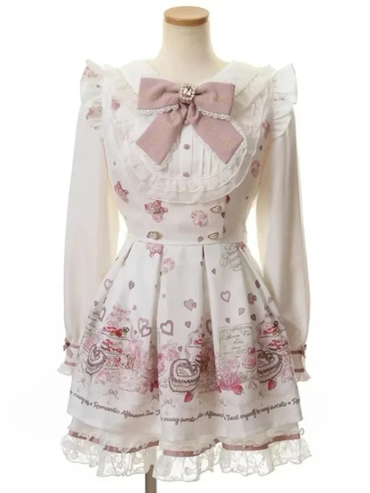 Zestaw damski Preppy z koronką i spódniczką w kratkę — styl Kawaii Y2K Cytrynowy żółty