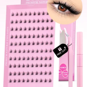 Zestaw rzęs Manga GROINNEYA DIY z Lash Bond Czarny