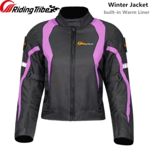 Zimowa kurtka motocyklowa damska z ochraniaczami Jacket